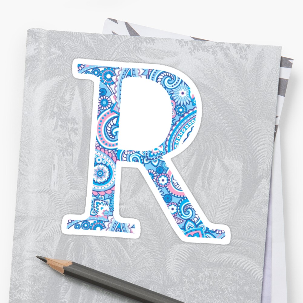 "Letter R" Sticker by coasthouse | Redbubble