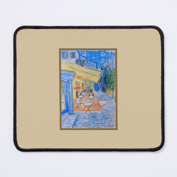 Item preview, Van Gogh's Café Terrace at Night Quick Sketch Remake designed and sold by purplescenery.