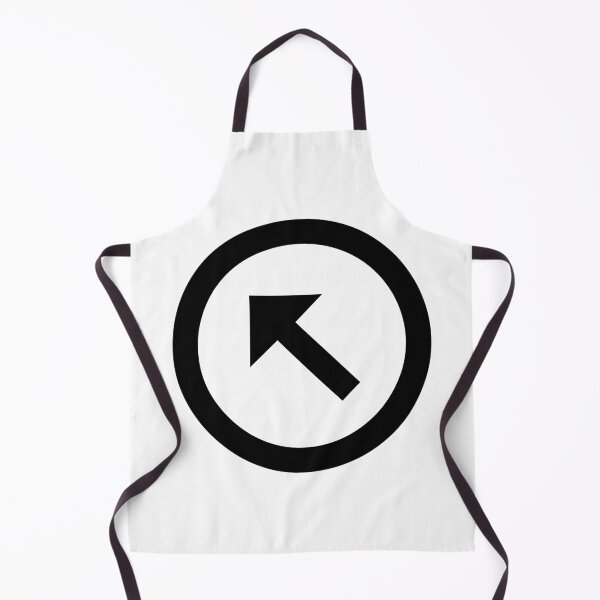 Item preview, MDI Arrow Top Left Thin Circle Outline designed and sold by GnarlyFurtardo.