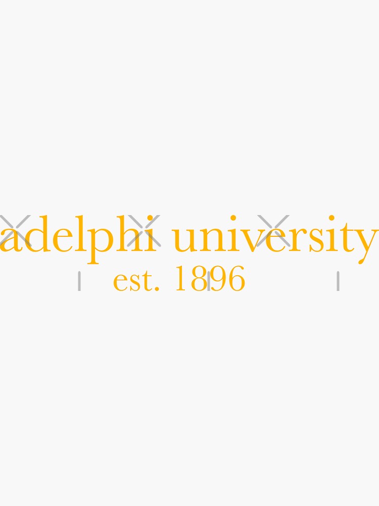 Adelphi University Serif Sticker For Sale By Scollegestuff Redbubble