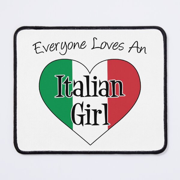 Item preview, Everyone Loves An Italian Girl Flag Italy Heart designed and sold by jaycartoonist.