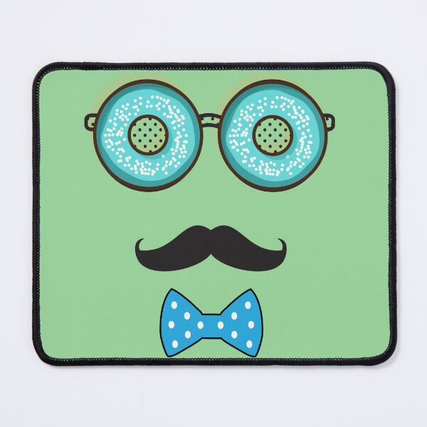 Item preview, Men with Mustache love donuts designed and sold by Donutlovers.