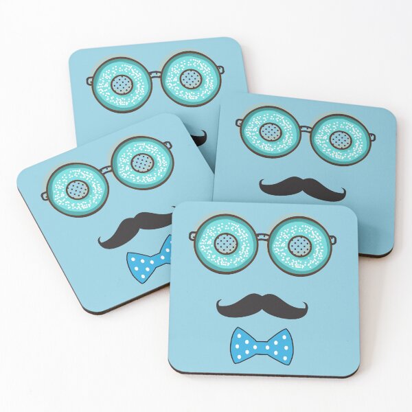 Item preview, Men with Mustache love donuts designed and sold by Donutlovers.