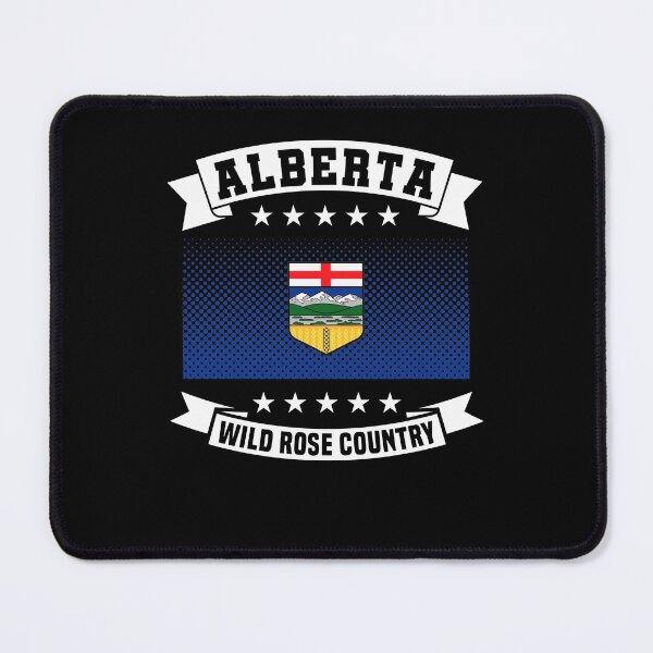 Item preview, Alberta Flag - Wild Rose Country designed and sold by CAN-USA-Fanshop.