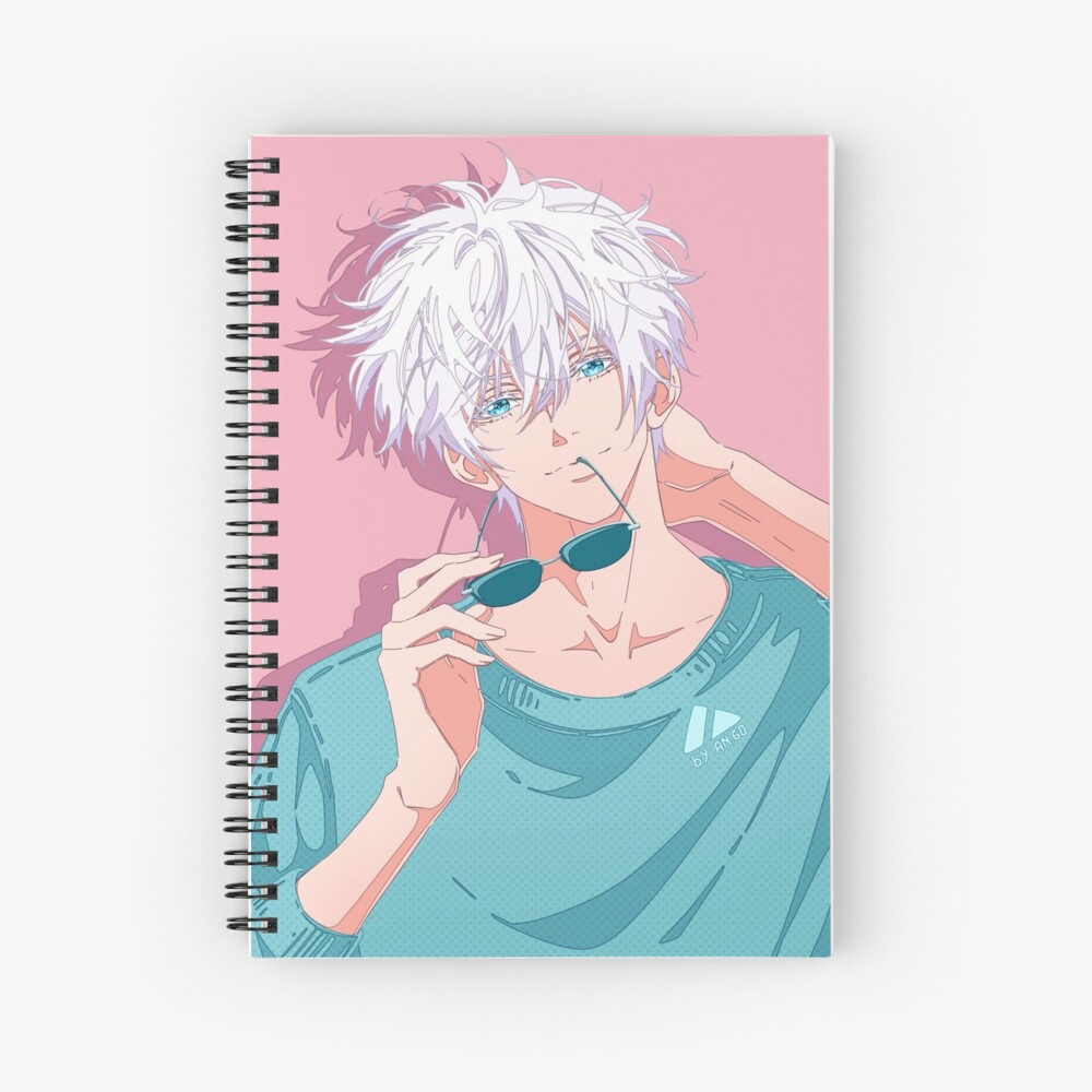 The handsome anime boy with white hair 