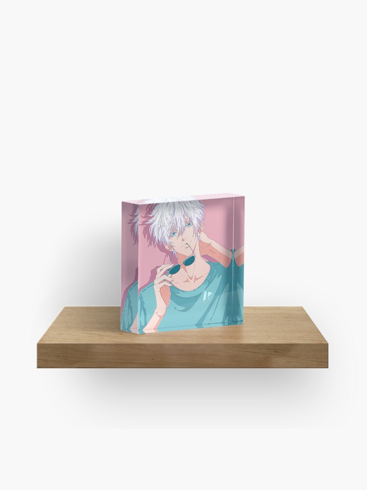 The handsome anime boy with white hair  Poster for Sale by AnGoArt