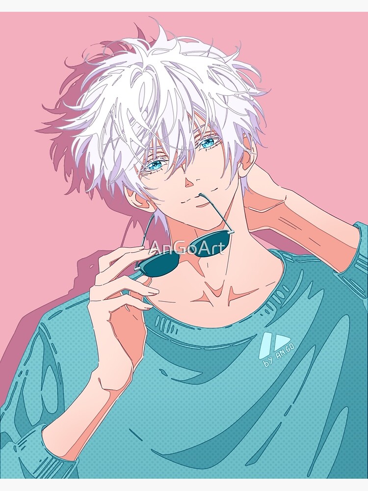 Silver Haired Anime Boy Fanart- Watercolor Painting