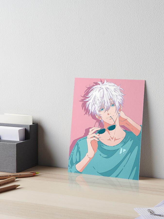 Silver Haired Anime Boy Fanart- Watercolor Painting