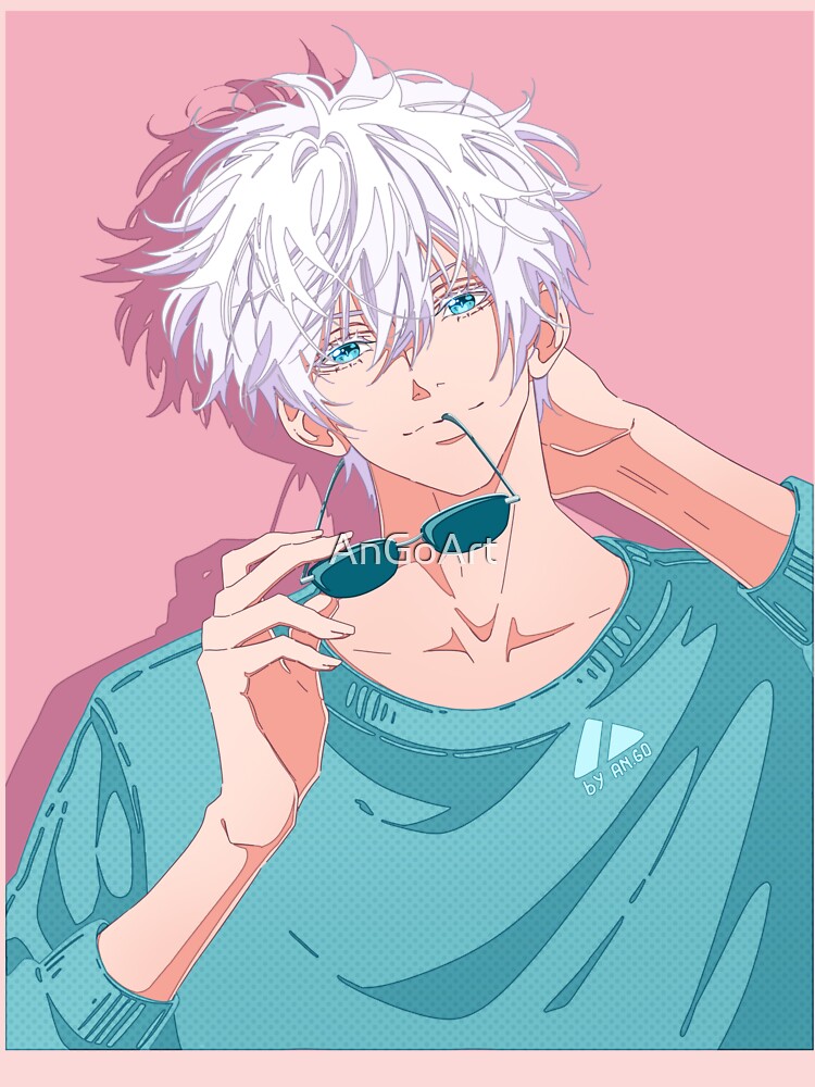 Anime Boy White Hair Blue Eyes