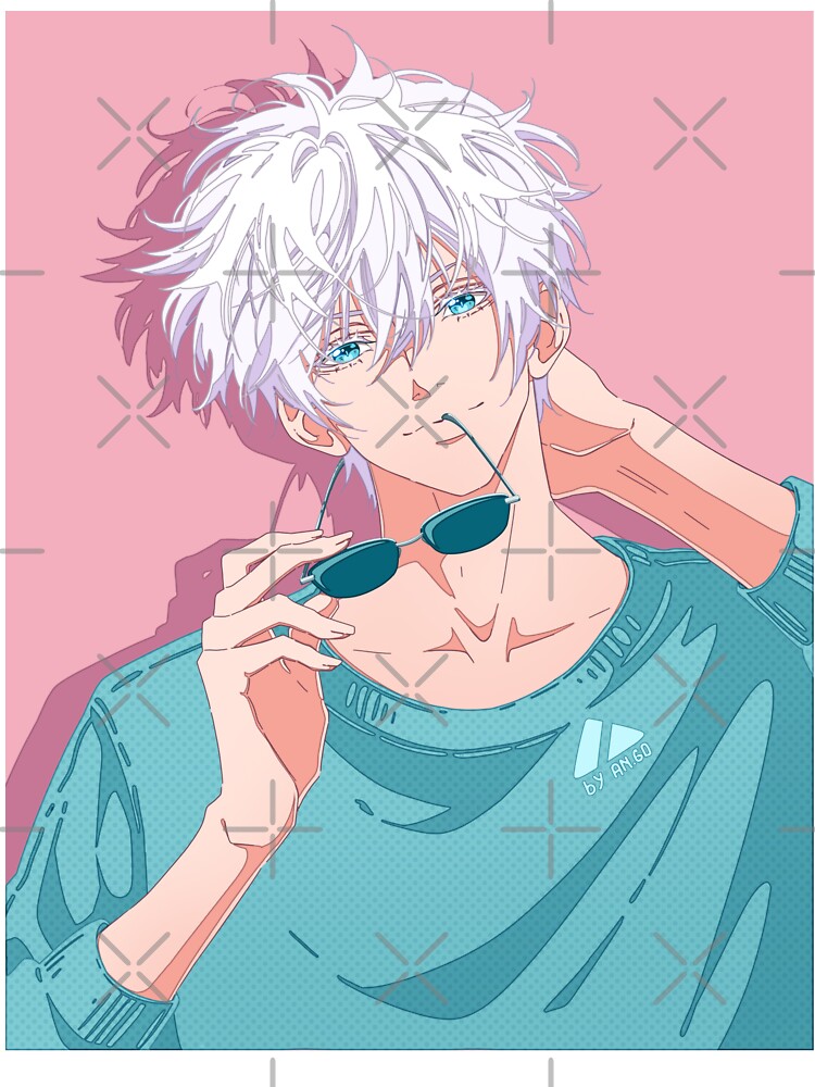 White Hair Anime Boy - Anime Boys - Sticker