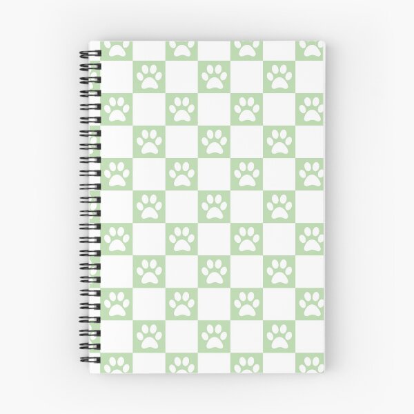 Item preview, Checkered pastel green and white dog paw print pattern 3 | Cute Gifts for dog mom, dog dad, dog lover and dog owner  designed and sold by Violet Treasures.
