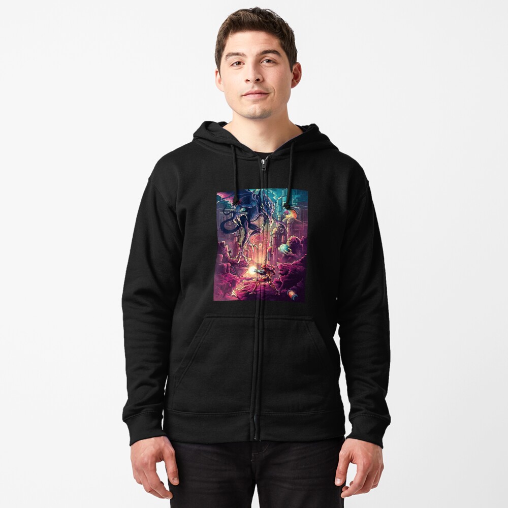 Vista previa del artículo con la obra «Sudadera con capucha y cremallera», diseñado y vendido por FotoLibreStudio.