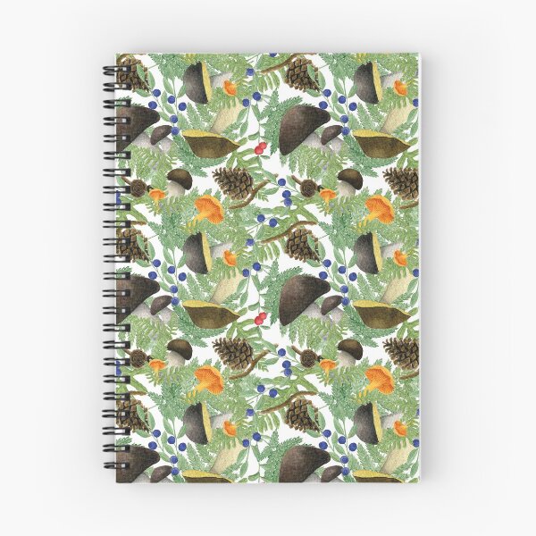 Item preview, Watercolor Forest Mushrooms Autumn Pattern designed and sold by AlicjaCurioseur.