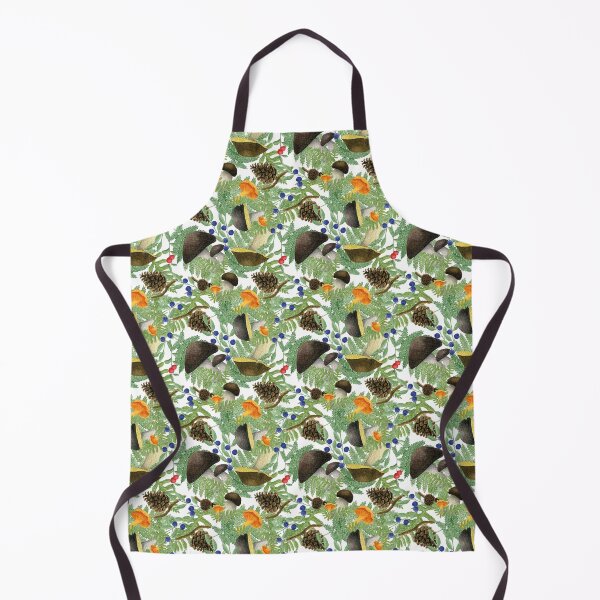 Item preview, Watercolor Forest Mushrooms Autumn Pattern designed and sold by AlicjaCurioseur.