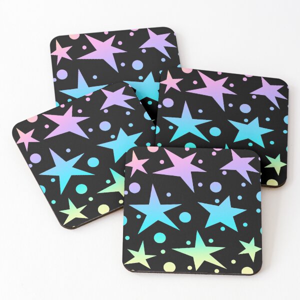Item preview, Stars And Dots Gradient (Black Background) designed and sold by KelseyLovelle.