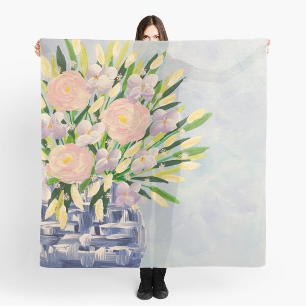 Item preview, Bouquet in Blue and White Vase designed and sold by Debra Bossert.