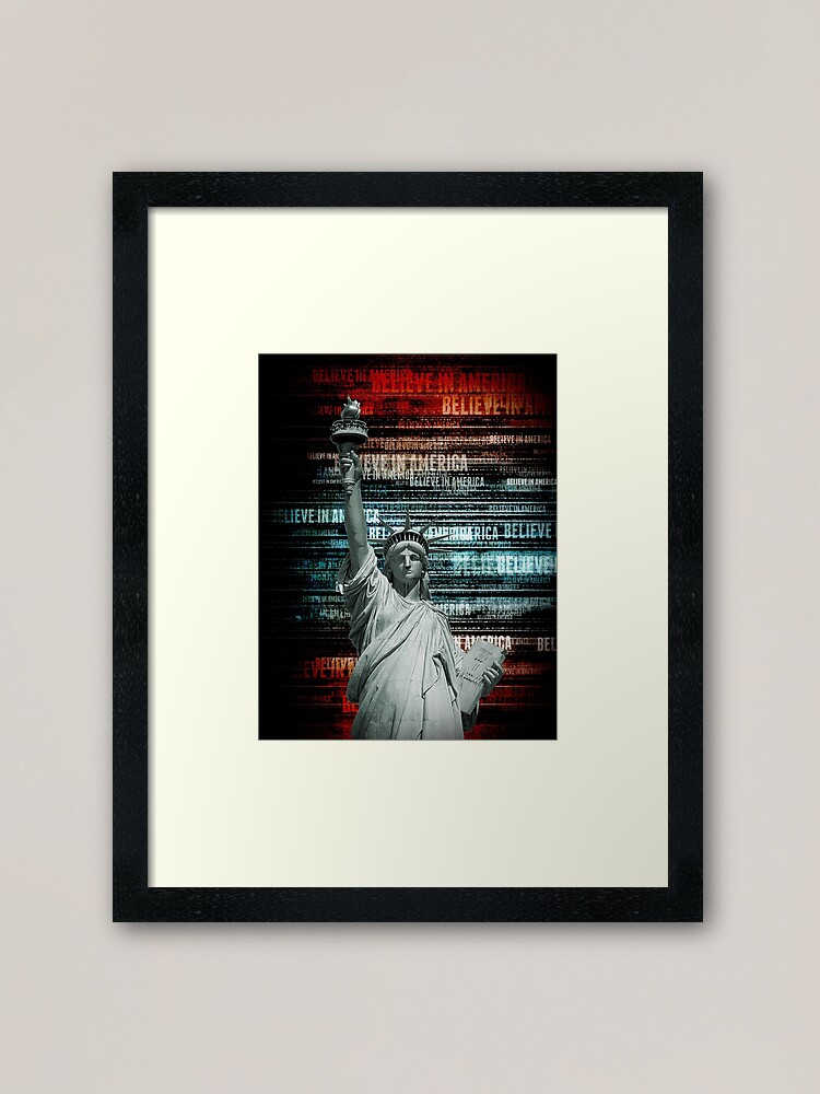 Alternate view of Believe In Liberty Framed Art Print