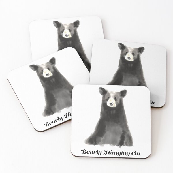 Item preview, Bearly Hanging On - Sad cute bear  designed and sold by wildhunt.