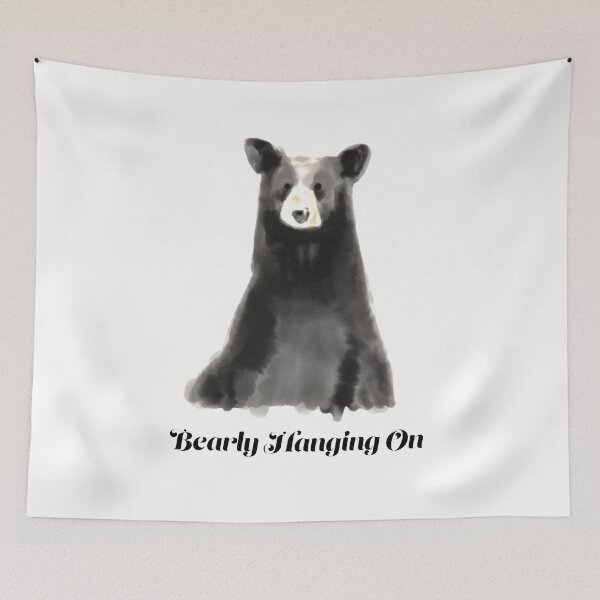 Item preview, Bearly Hanging On - Sad cute bear  designed and sold by wildhunt.