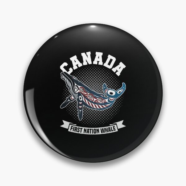 Item preview, Canada First Nation Whale blue designed and sold by CAN-USA-Fanshop.
