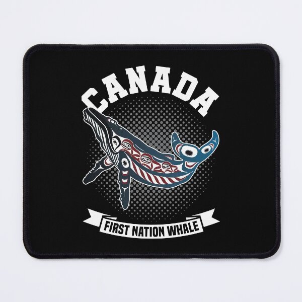 Item preview, Canada First Nation Whale blue designed and sold by CAN-USA-Fanshop.