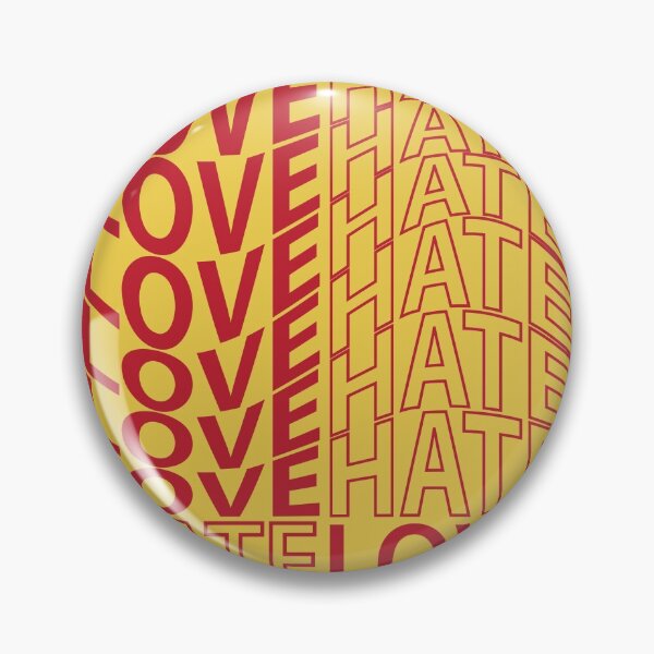Item preview, love hate typography designed and sold by MendesMay.