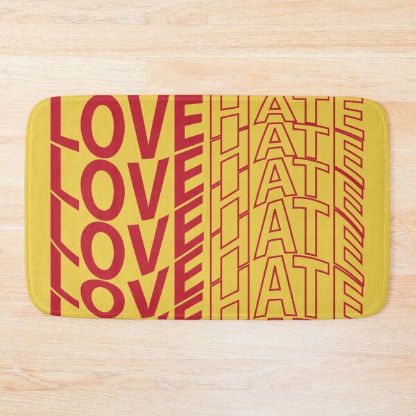 Item preview, love hate typography designed and sold by MendesMay.