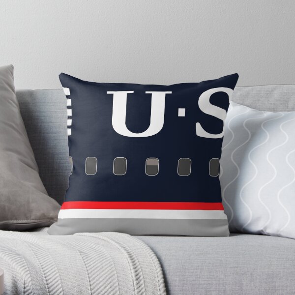 Plane Tees - US Airways Throw Pillow