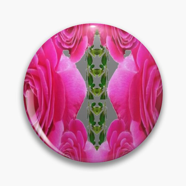 Item preview, CERISE PINK GARDEN ROSES GREY ABSTRACT PATTERN ART designed and sold by sharlesart.