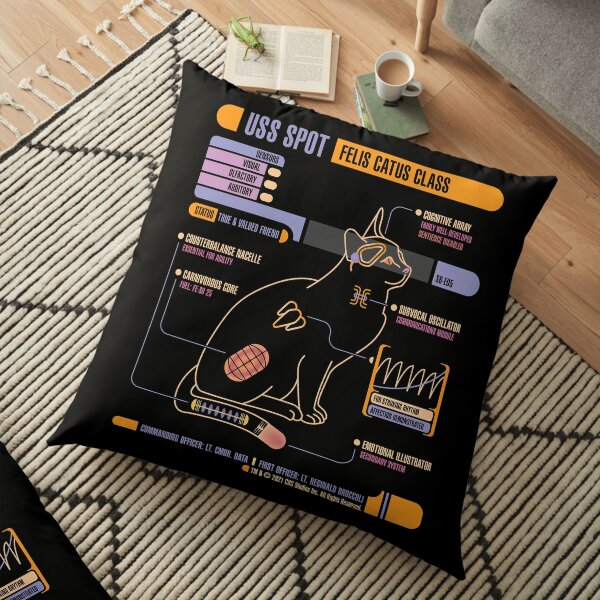 USS Spot Floor Pillow