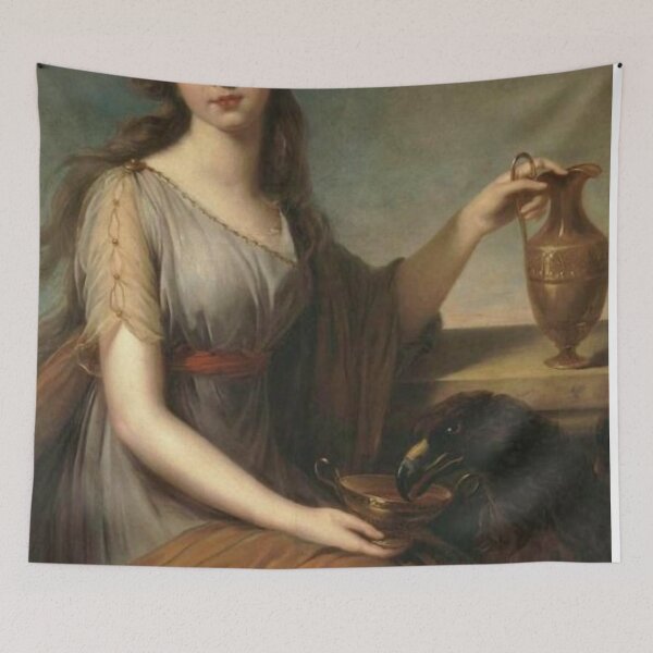Item preview, Woman with Large Bird Renaissance Painting  designed and sold by Bellathewilde.