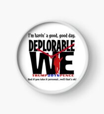 Deplorable We Clock