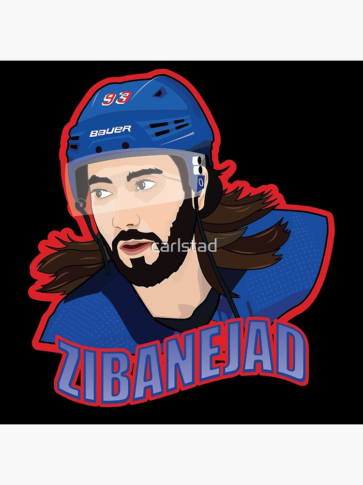 Mika Zibanejad Hockey Paper Poster Rangers