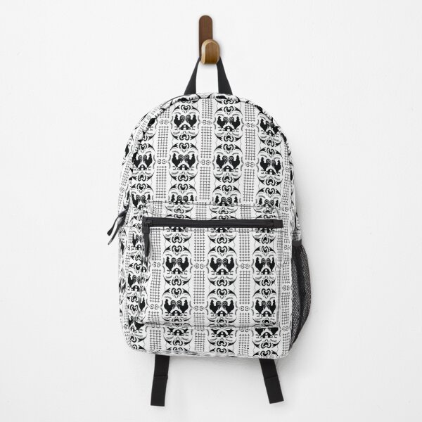 Item preview, Black | White Country Rustic Farm Roosters and Barn Pattern designed and sold by HHeartsDesigns.