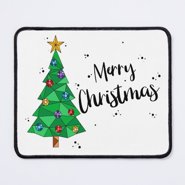 Item preview, Merry Christmas Colorful Geometric Christmas Tree designed and sold by ContempoCrystal.