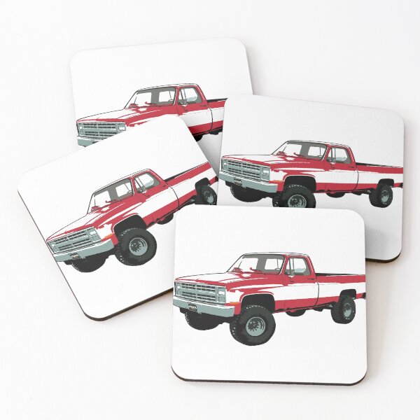 Item preview, Red & White 80s 4x4 C Truck designed and sold by CoolRide.