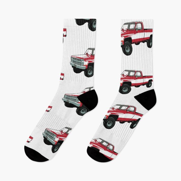 Item preview, Red & White 80s 4x4 C Truck designed and sold by CoolRide.