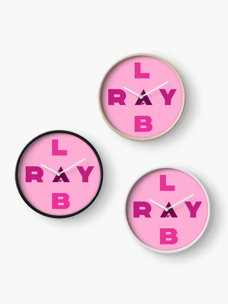 Thumbnail 3 of 4, Clock, RayLab Pink Logo designed and sold by CreatorHub.