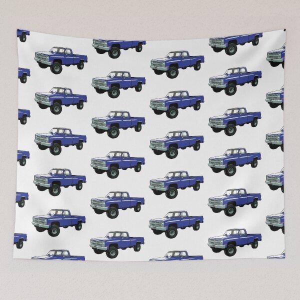 Item preview, Blue 80s 4x4 C Truck designed and sold by CoolRide.