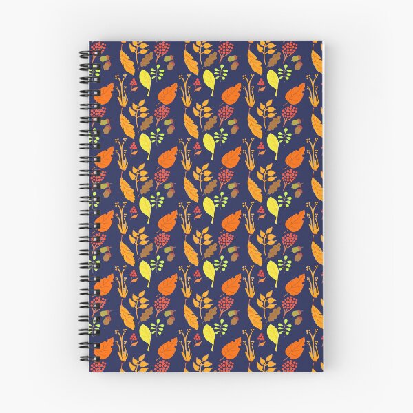 Item preview, Autumn leaves pattern blue background designed and sold by Marcia Motivos.