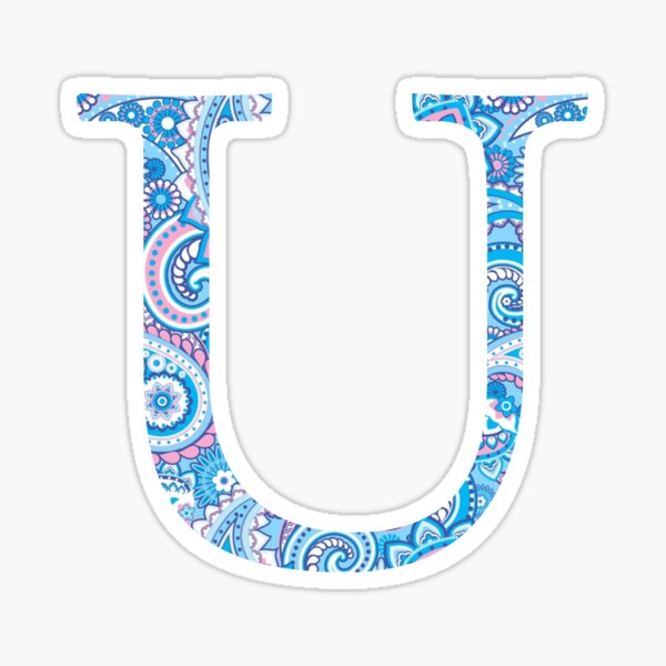 Letter U' Sticker