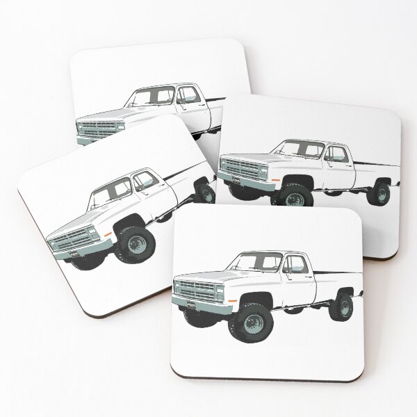 Item preview, White 80s 4x4 C Truck designed and sold by CoolRide.