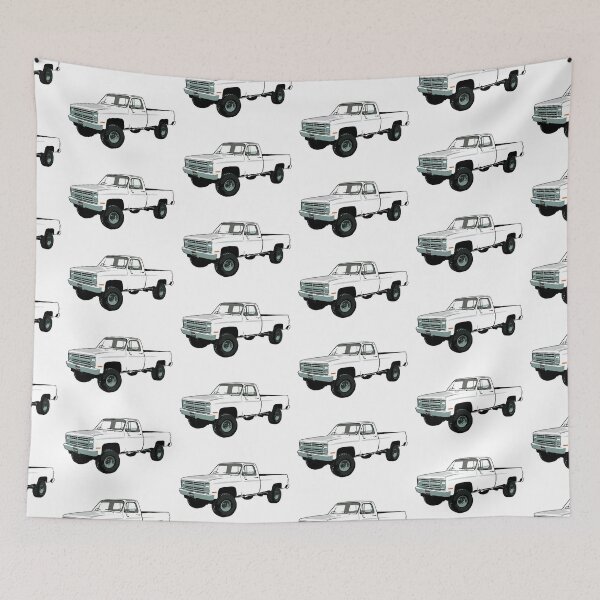 Item preview, White 80s 4x4 C Truck designed and sold by CoolRide.