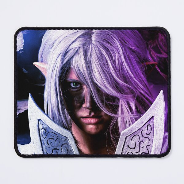 Item preview, Female Half Elf Rogue staring you down with her dual Scimitars in hand! designed and sold by bastcreative.