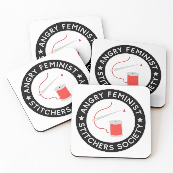 Item preview, Angry Feminist Stitchers Society - Snarky Needle and Thread for Sewists, Quilters designed and sold by wildhunt.