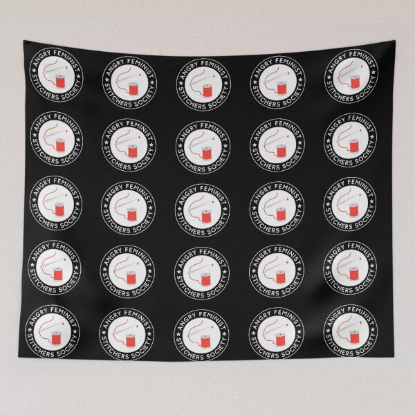 Item preview, Angry Feminist Stitchers Society - Snarky Needle and Thread for Sewists, Quilters designed and sold by wildhunt.