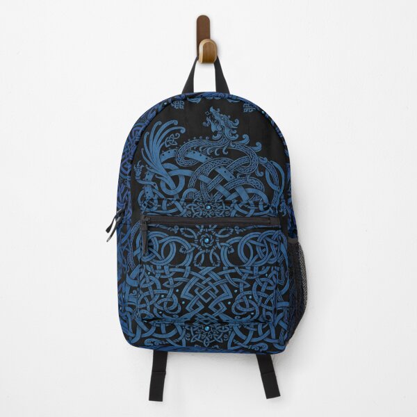 Item preview, Viking style Dragon - Blue and Black designed and sold by Abysm Internal.