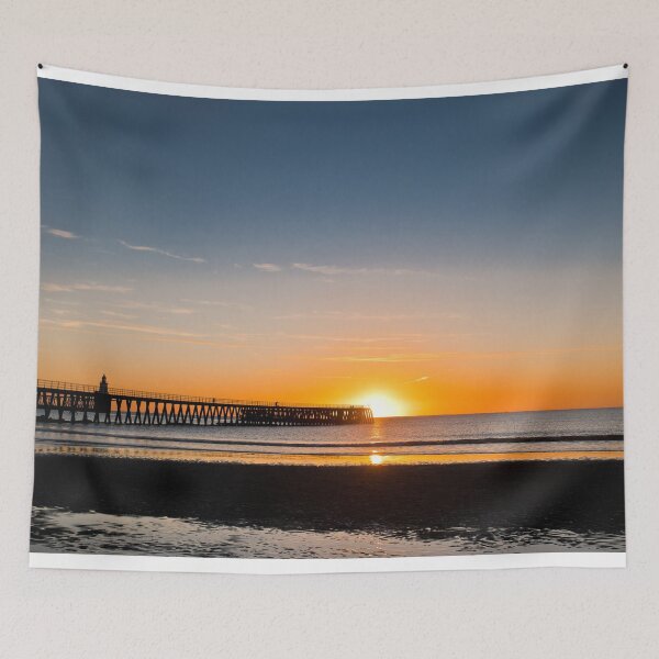 Item preview, North Sea sunrise at the mouth of the River Blyth designed and sold by Violaman.