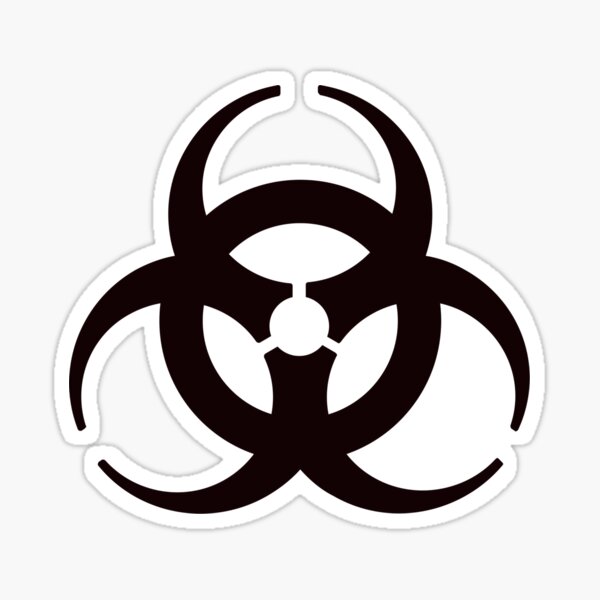 Biohazard symbol Sticker