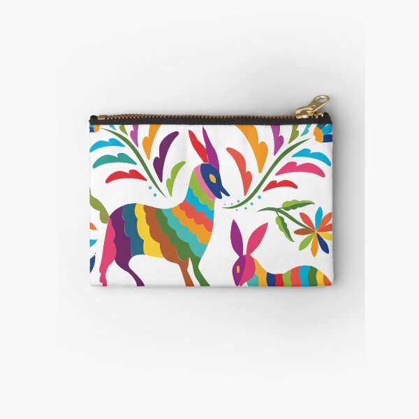 Item preview, Mexican Otomí Floral Composition with animals by Akbaly designed and sold by Akbaly.